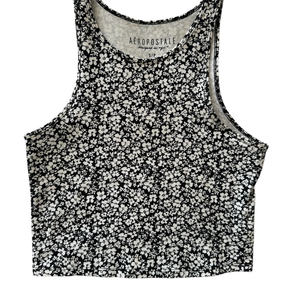 Aeropostale Monochrome Floral Top